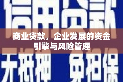 鹿草商业贷款，企业发展的资金引擎与风险管理
