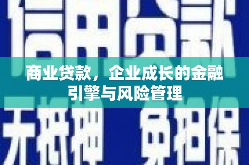 鹿草商业贷款，企业成长的金融引擎与风险管理