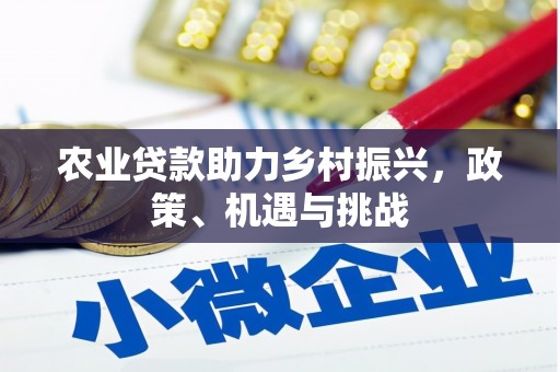 鹿草农业贷款助力乡村振兴，政策、机遇与挑战