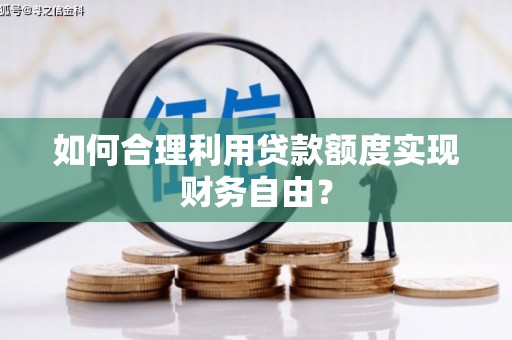 鹿草如何合理利用贷款额度实现财务自由？