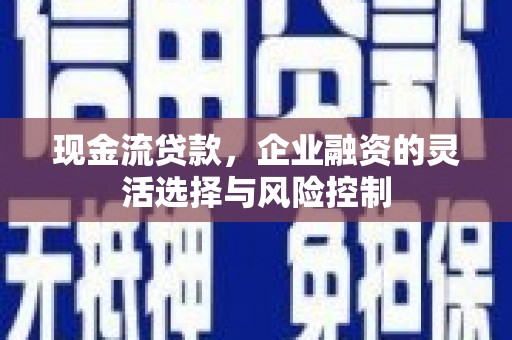 鹿草现金流贷款，企业融资的灵活选择与风险控制