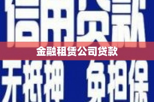 鹿草金融租赁公司贷款