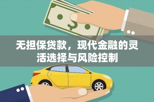 鹿草无担保贷款，现代金融的灵活选择与风险控制