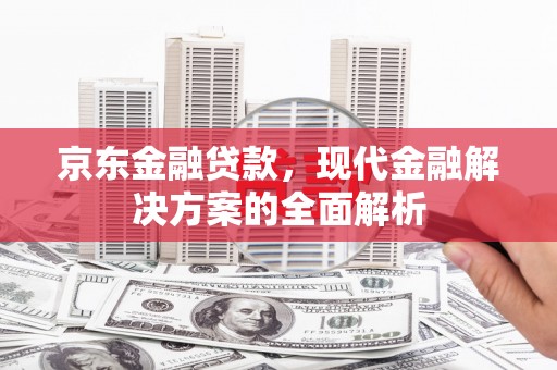 鹿草京东金融贷款，现代金融解决方案的全面解析