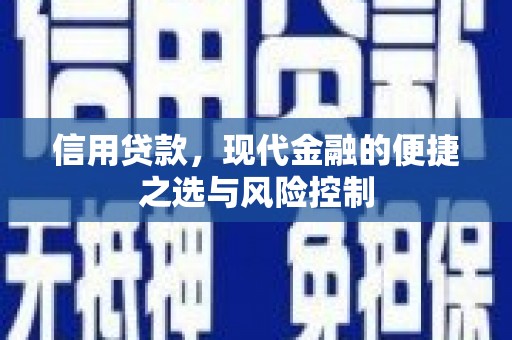 鹿草信用贷款，现代金融的便捷之选与风险控制