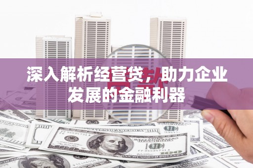 鹿草深入解析经营贷，助力企业发展的金融利器