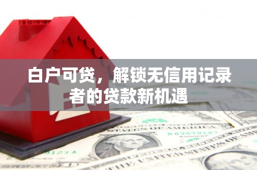鹿草白户可贷，解锁无信用记录者的贷款新机遇