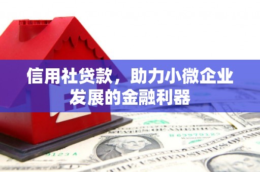鹿草信用社贷款，助力小微企业发展的金融利器