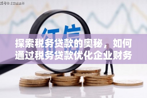 鹿草探索税务贷款的奥秘，如何通过税务贷款优化企业财务