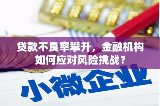 鹿草贷款不良率攀升，金融机构如何应对风险挑战？