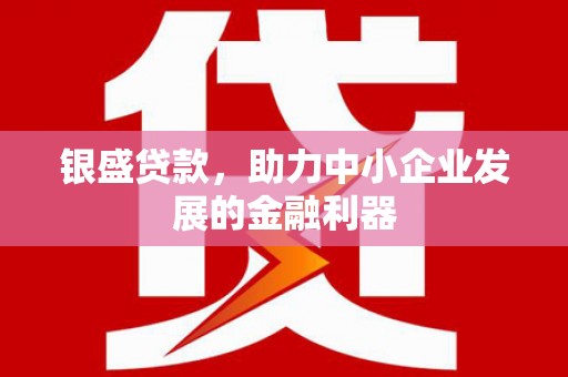 鹿草银盛贷款，助力中小企业发展的金融利器