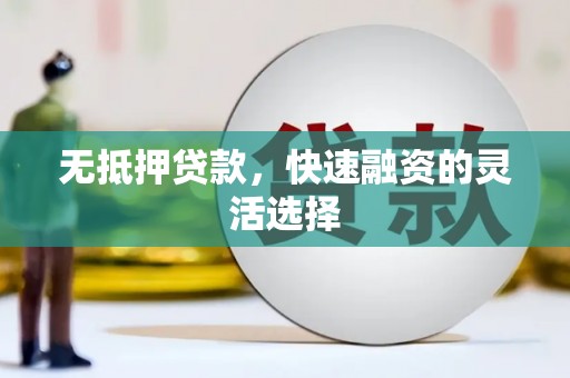 鹿草无抵押贷款，快速融资的灵活选择