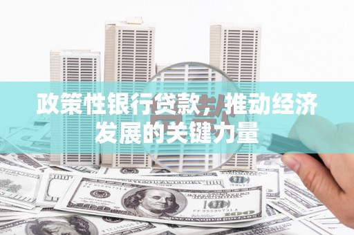 鹿草政策性银行贷款，推动经济发展的关键力量