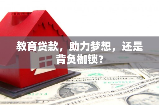 鹿草教育贷款，助力梦想，还是背负枷锁？