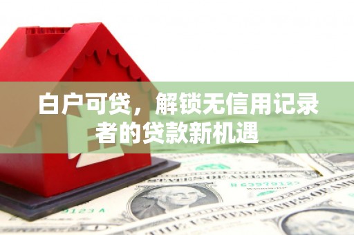 鹿草白户可贷，解锁无信用记录者的贷款新机遇