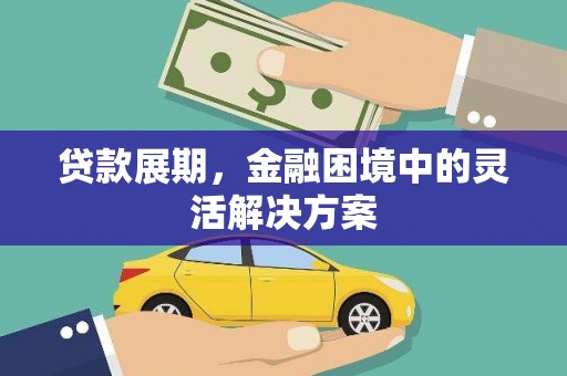 鹿草贷款展期，金融困境中的灵活解决方案