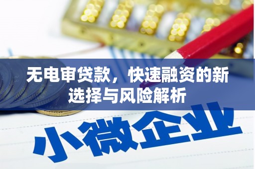 鹿草无电审贷款，快速融资的新选择与风险解析