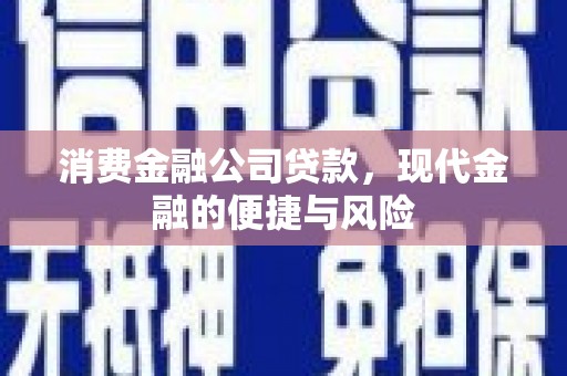 鹿草消费金融公司贷款，现代金融的便捷与风险