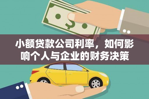 鹿草小额贷款公司利率，如何影响个人与企业的财务决策