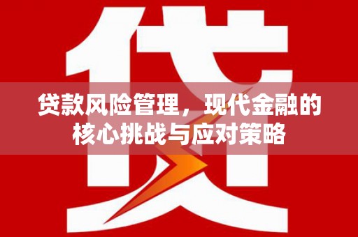 鹿草贷款风险管理，现代金融的核心挑战与应对策略