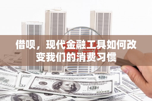 鹿草借呗，现代金融工具如何改变我们的消费习惯