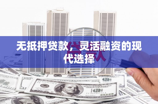 鹿草无抵押贷款，灵活融资的现代选择
