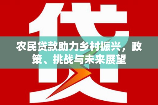 鹿草农民贷款助力乡村振兴，政策、挑战与未来展望