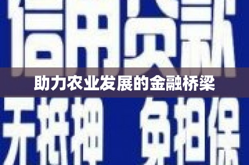 鹿草助力农业发展的金融桥梁