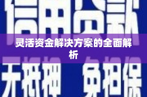 鹿草灵活资金解决方案的全面解析